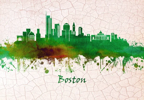 Skyline Boston Massachusetts Capital Largest City Founded 1630 Its One — Stock Photo, Image