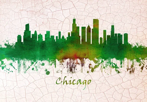 Skyline Chicago Michigan Illinois Egyik Legnagyobb Város Usa Ban Híres — Stock Fotó
