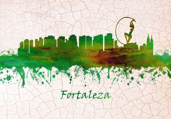 Skyline Fortaleza Capital Del Noreste Del Estado Brasileño Ceara —  Fotos de Stock
