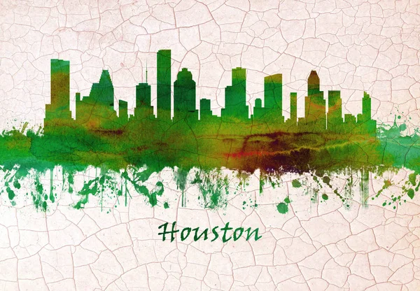Skyline Houston Una Gran Metrópolis Texas Que Extiende Hasta Bahía —  Fotos de Stock