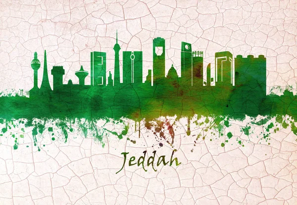 Jeddah Arábia Saudita Skyline — Fotografia de Stock