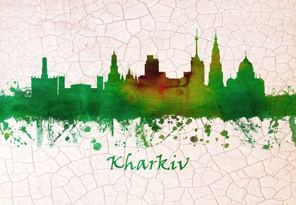 Skyline Von Charkiw Stadt Nordosten Der Ukraine — Stockfoto