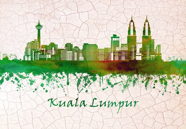 Kuala Lumpur Malajzia Skyline — Stock Fotó