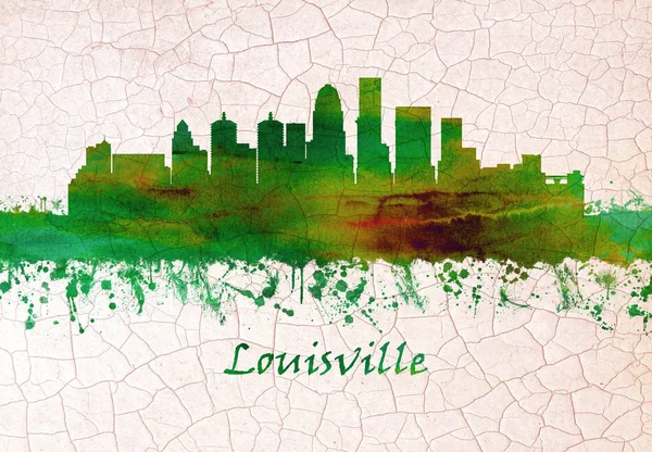 Skyline Louisville Maior Cidade Kentucky — Fotografia de Stock