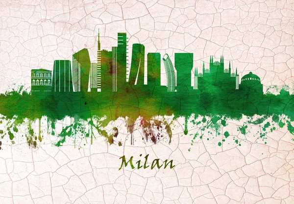 Skyline Milán Una Metrópolis Norte Lombardía Región Italia — Foto de Stock