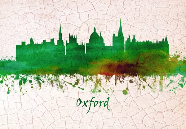 Skyline Oxford Stad Centrala Södra England Kretsar Kring Sitt Prestigefyllda — Stockfoto