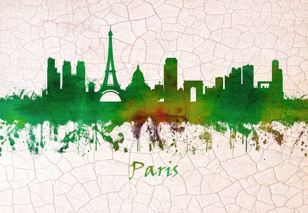 巴黎的天际线 法国首都 欧洲主要城市和全球艺术 美食和文化中心 — 图库照片