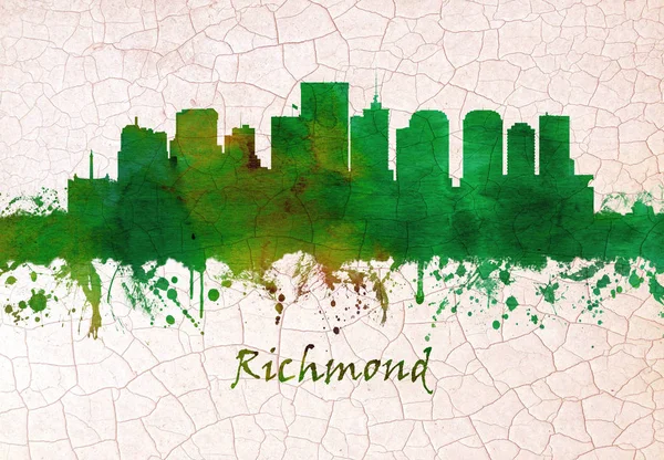 Skyline Richmondu Hlavní Město Virginie — Stock fotografie