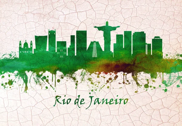 Rio Janeiro Brasilien Skyline — Stockfoto