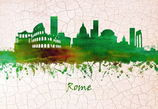 Skyline Rome Italys Capital Sprawling Cosmopolitan City — Stock Photo, Image