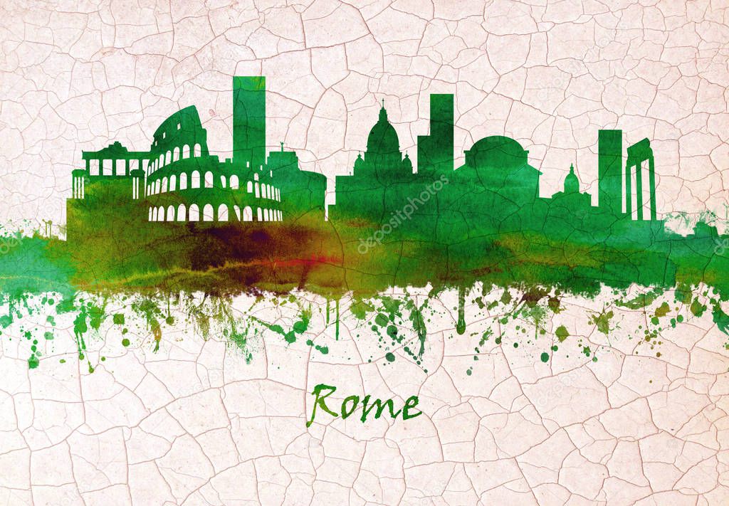 Skyline of Rome, Italys capital, a sprawling, cosmopolitan city 