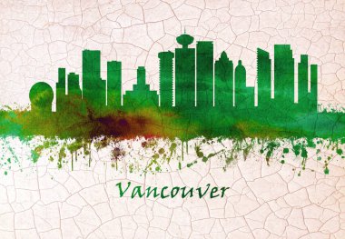 Vancouver Skyline, British Columbia hareketli bir batı kıyısı liman, Kanadaların en yoğun arasında, en etnik çeşitli şehirler