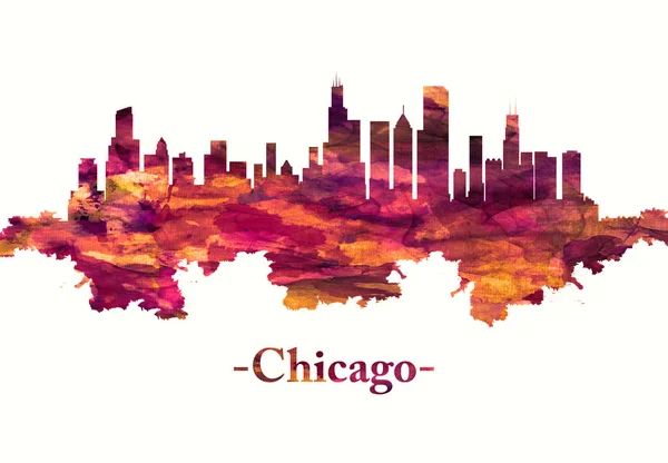 Chicago'nun kırmızı silueti, Illinois'deki Michigan Gölü'nde, cesur mimarisiyle ünlü ABD'nin en büyük şehirleri arasında dır..
