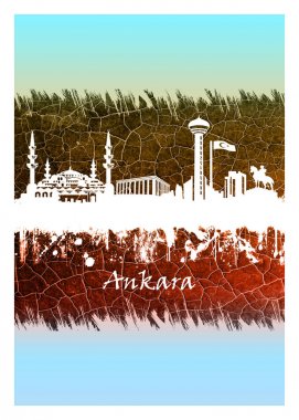 Ankara'nın mavi ve beyaz silueti, Türkiye'nin kozmopolit başkenti, orta Anadolu bölgesinde yer almaktadır