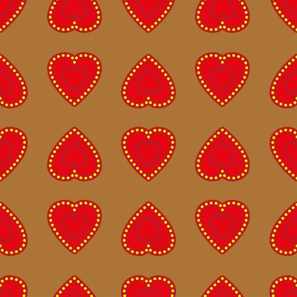Herzen Hintergrund Valentinstag Urlaub Textur Geschenkverpackung Hintergrund — Stockvektor