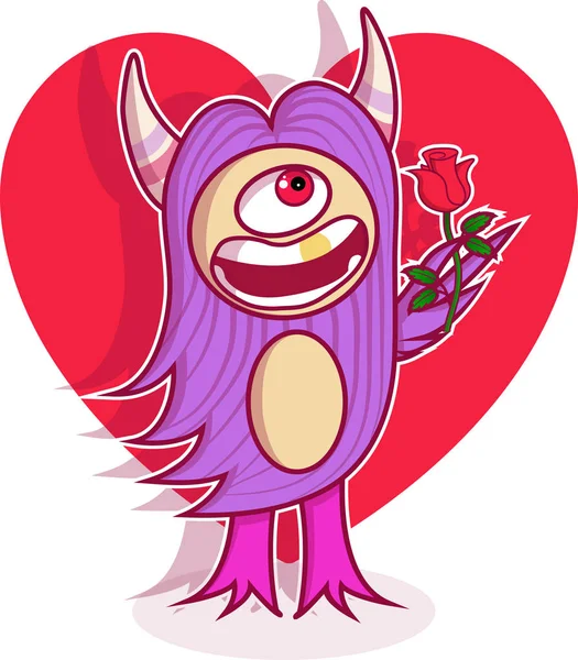 Día de San Valentín amor feliz — Vector de stock