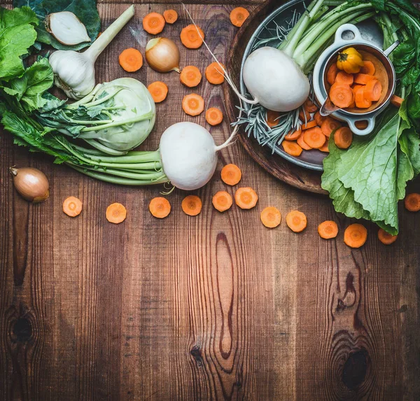 Продукты Питания Фон Органическими Местными Овощами Здорового Чистого Питания Приготовления — стоковое фото