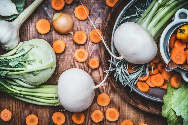 Primer Plano Verduras Locales Orgánicas Temporada Para Una Alimentación Sana — Foto de Stock