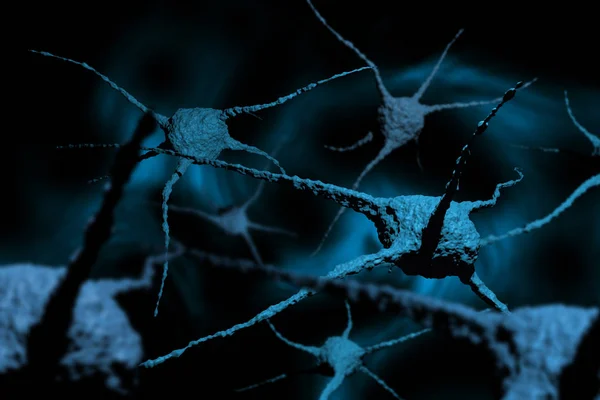 Паразити Патогенні Мікроби Людини Синьому Фоні Рендеринг — стокове фото