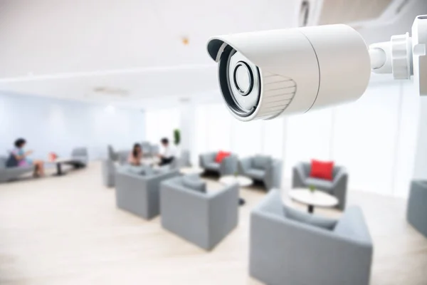 Câmera de segurança do escritório CCTV Monitoramento Monitorar a segurança do sistema e — Fotografia de Stock