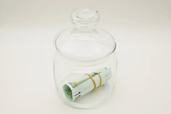 Money Glass Jar — Stock Photo, Image