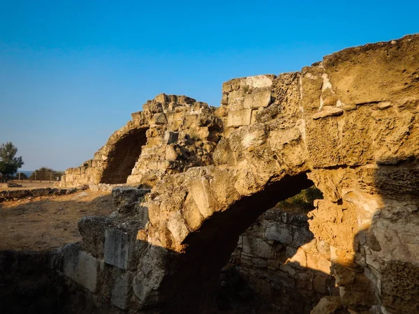 Salamis Ancient City ruins. East coast of Cyprus island — Stock Photo, Image