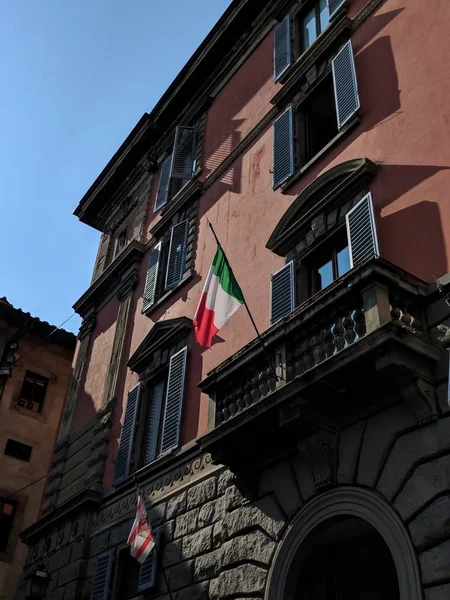flag of italy in venice