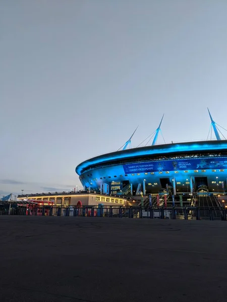 Стадион Спб Ночью — стоковое фото