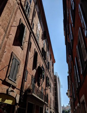 Eski kasabadaki sokak