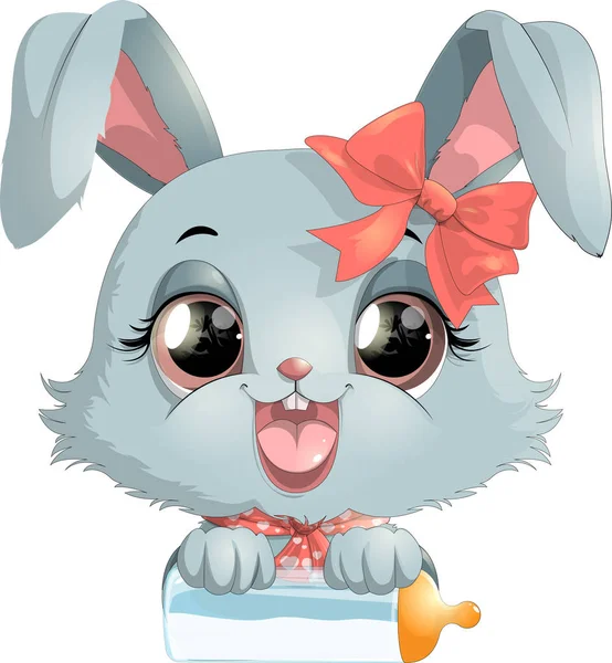 Mignon lapin dessin animé — Image vectorielle