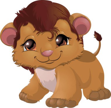 Leon karikatür vektör