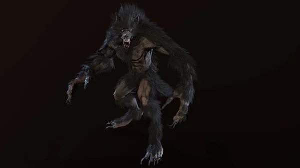 Werwolf 3D rendern — Stockfoto