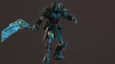 şiddetli orc fighter 3d render