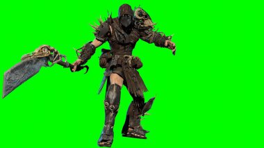 şiddetli orc fighter 3d render