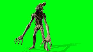 Nükleer Post-Apocalypse mutant 3D render