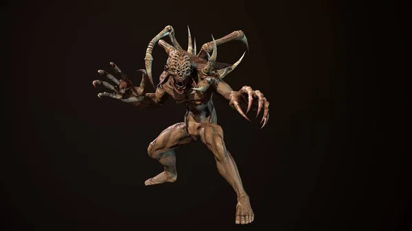 Nükleer Post-Apocalypse mutant 3D render — Stok fotoğraf