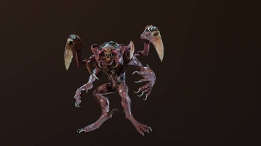 Nükleer Post-Apocalypse mutant 3D render