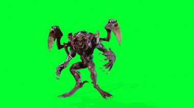 Nükleer Post-Apocalypse mutant 3D render