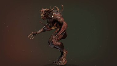 Predator mutant 3d render