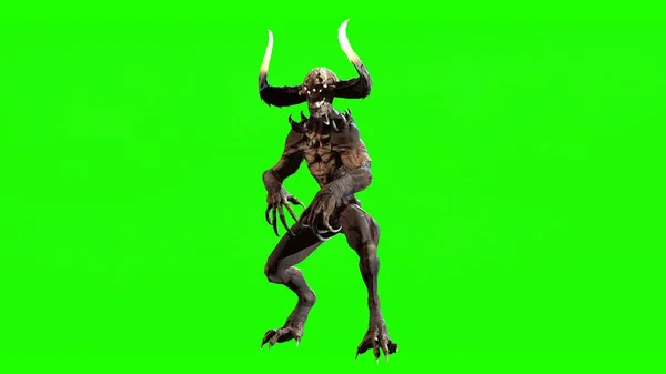 Démon mytické monstrum 3d vykreslení — Stock fotografie