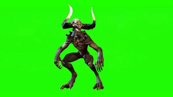 Demon mythical monster 3d render — Stock Photo, Image
