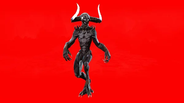 Demon μυθικό τέρας 3d Εικόνα Αρχείου