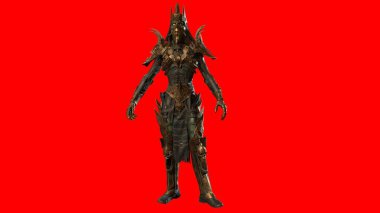 Necromancer, arka planda 3B modeli oluştur