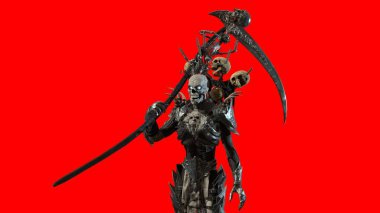 Necromancer, arka planda 3B modeli oluştur