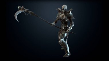 Necromancer, arka planda 3B modeli oluştur