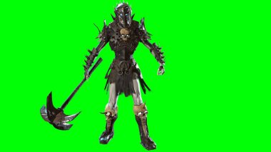 Necromancer, arka planda 3B modeli oluştur