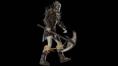 Necromancer, arka planda 3B modeli oluştur
