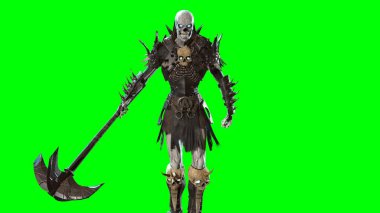 Necromancer, arka planda 3B modeli oluştur