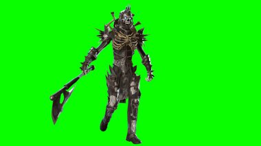 İskelet, arka planda 3B modeli oluştur