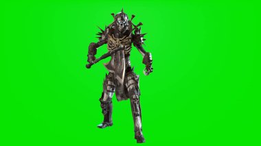 İskelet, arka planda 3B modeli oluştur